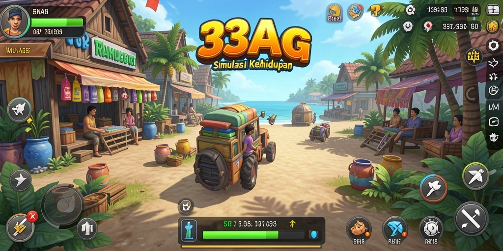 Tampilan gameplay 33AG yang dinamis dan interaktif.