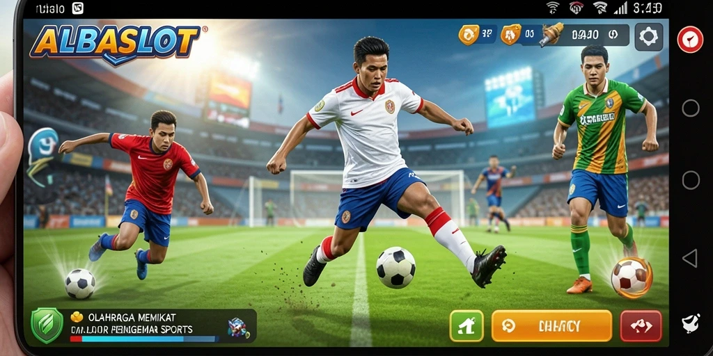 Tangkapan layar game menampilkan aksi mendebarkan di ALBASLOT.