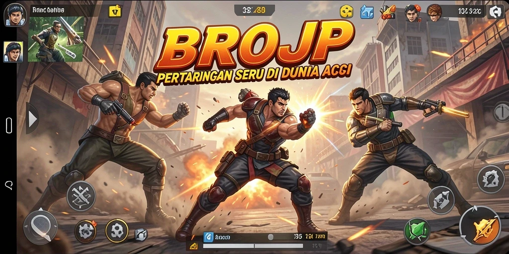 Gameplay seru BROJP dengan aksi pertempuran yang menegangkan.