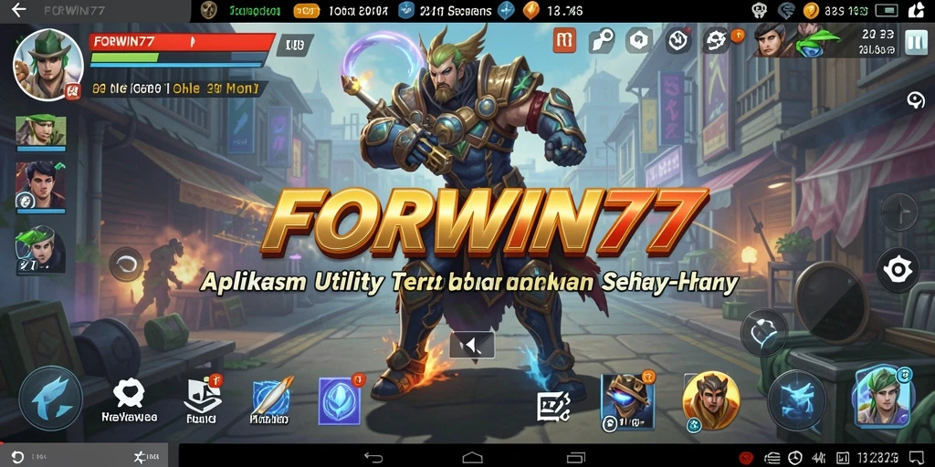 Tampilan antarmuka utama FORWIN77 yang menarik dan mudah digunakan.
