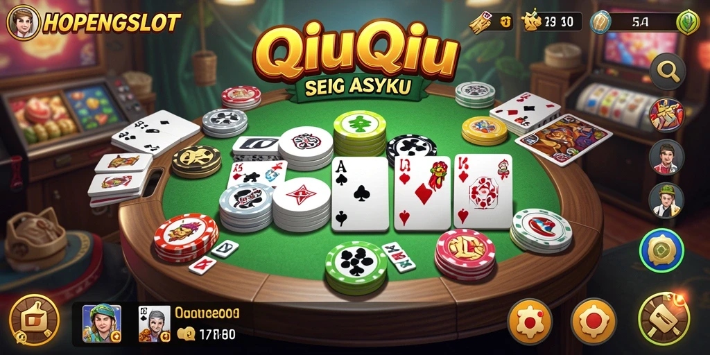 Tampilan gameplay QiuQiu yang mengasyikkan di HOPENGSLOT.
