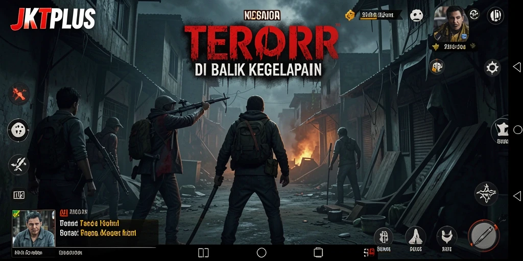 Tangkapan layar JKTPLUS menampilkan gameplay menegangkan dengan suasana Horror yang kental.