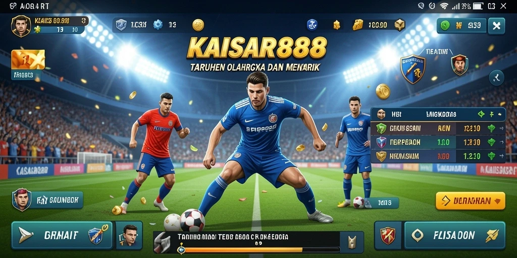 Tampilan gameplay taruhan olahraga di KAISAR888 yang seru.