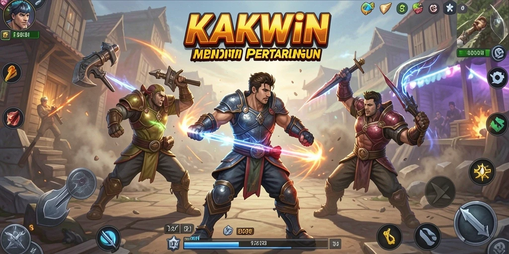 Tangkapan layar menunjukkan aksi seru gameplay KAKWIN.