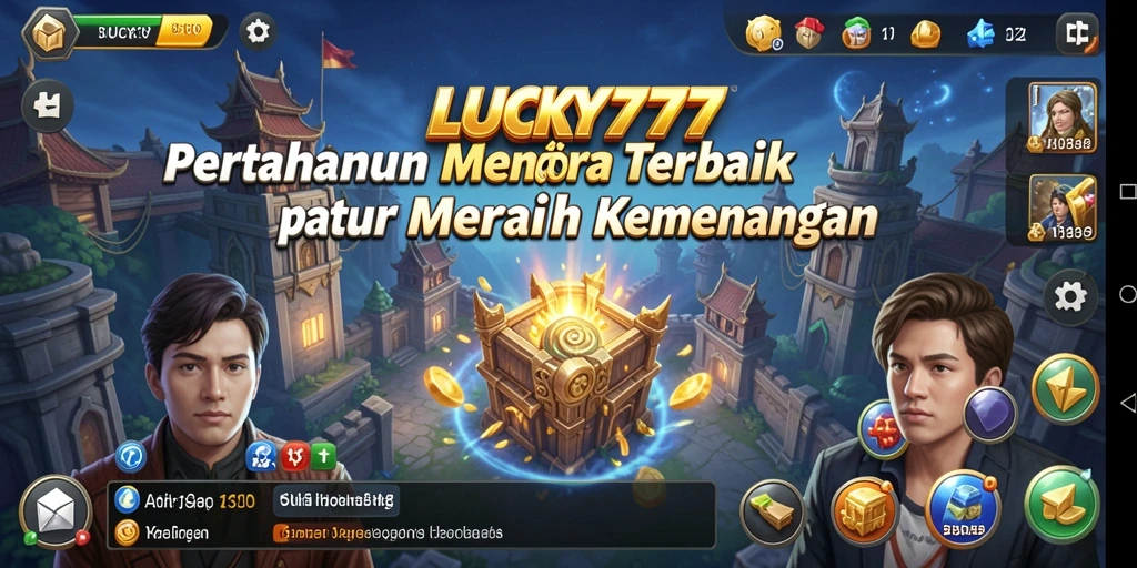 Tampilan gameplay menawan dari LUCKY777 dalam pertahanan menara.