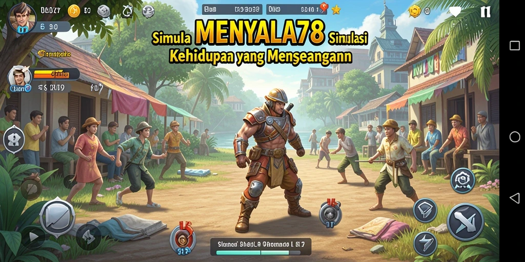 Tampilan screenshot gameplay simulasi MENYALA78 yang menarik.