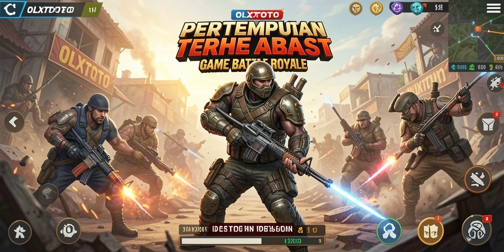 Tangkapan layar dari gameplay OLXTOTO dengan aksi Battle Royale yang mendebarkan.