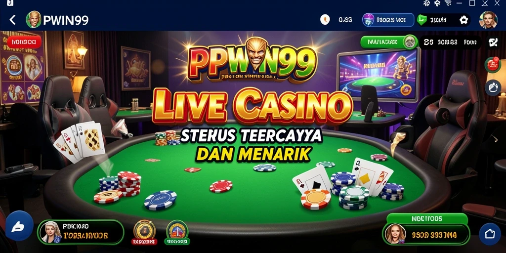 Tampilan gameplay Live Casino yang menarik dan interaktif di PPWIN99.