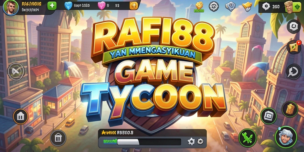 Tangkapan layar RAFI88 menampilkan gameplay manajemen bisnis yang seru.