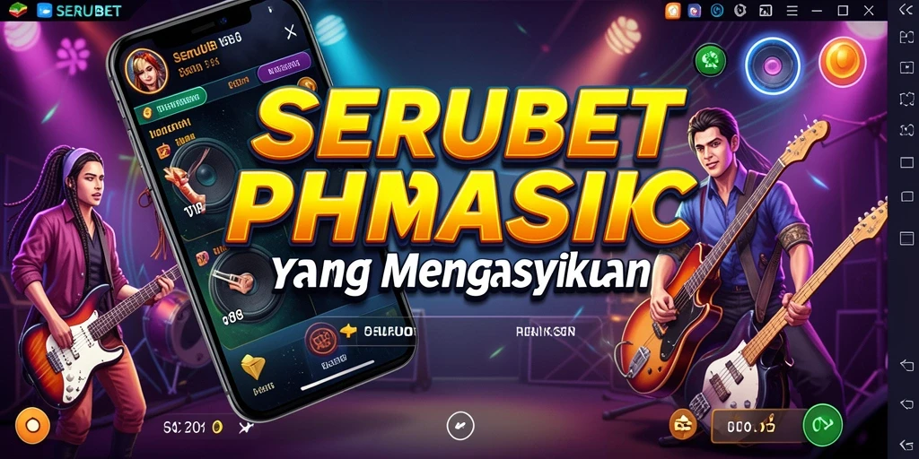 Tampilan seru gameplay aplikasi musik SERUBET.