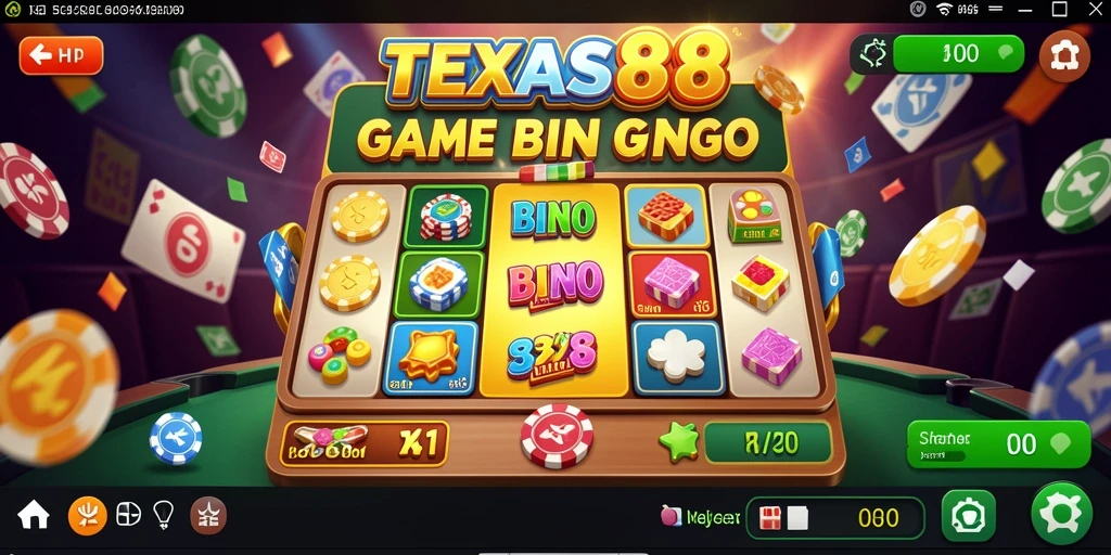 Tampilan gameplay seru TEXAS88 dengan banyak pemain bersaing di Bingo.